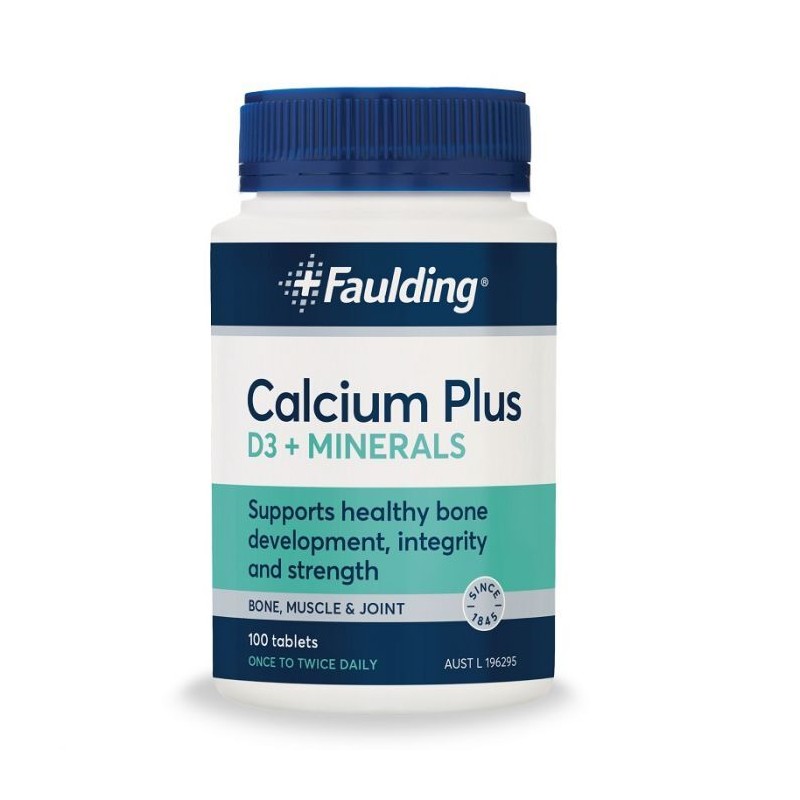 Faulding Calcium PLUS D3 + Minerals Tab 100