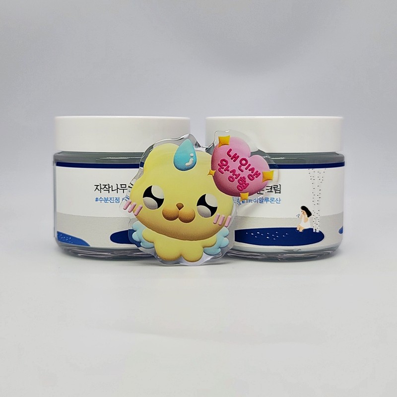 round wrap 1+1 Round Lab Birch Moisture Cream 80ml +