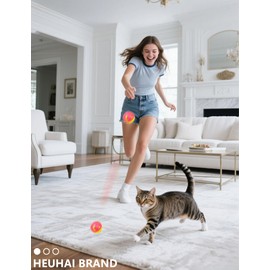 HEUHAI 6-Pack Cat Toys for Cats and Kittens, Silly Leap (1.5'', Economy Cat Toy Set)