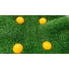 NsyStake 6 Pack Yellow Metal Land Markers - Property Survey,