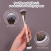 Double-ended Makeup Brush Set with Velour Storage Bag, 7 Counts/set