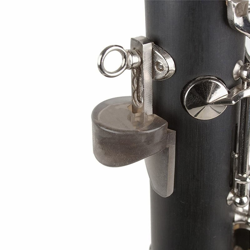 jebyltd Adjustable Clarinet Thumb Rest with Rubber Pad for Clarinet