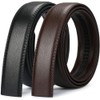 [Nelbons] Men's Leather Ratchet Belt Strap Fits 35mm 1 3/8"