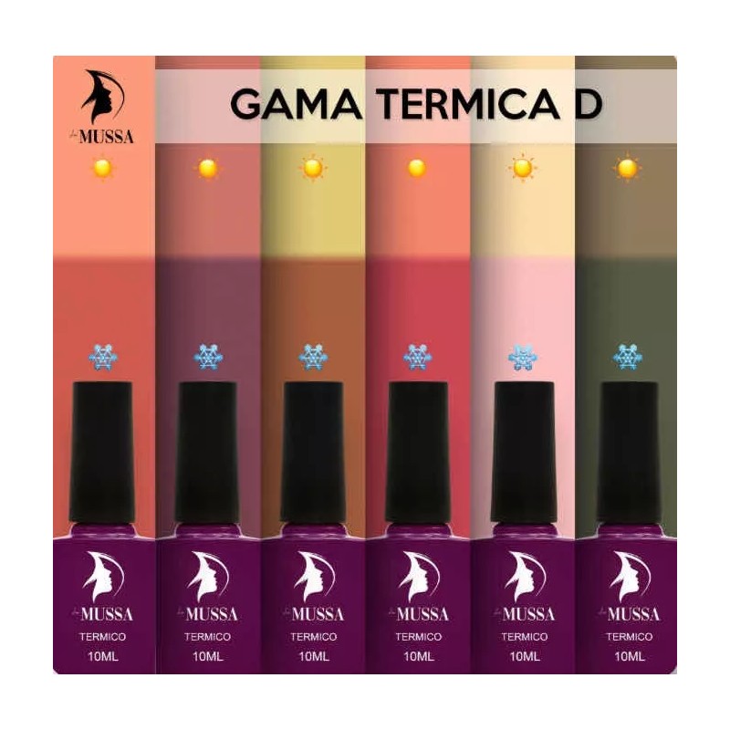 Lé Mussa Gama Térmica Gel Uv Para Uñas 6 Piezas