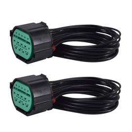 2 PCS 14 Pin Main Headlight Pigtail Plug Compatible with Kia Optima Forte Sorento Sportage Rio Telluride 2018-2021, Hyundai Elantra Sonata Veloster Tucson Palisade 2018-2021, Headlamp Connector