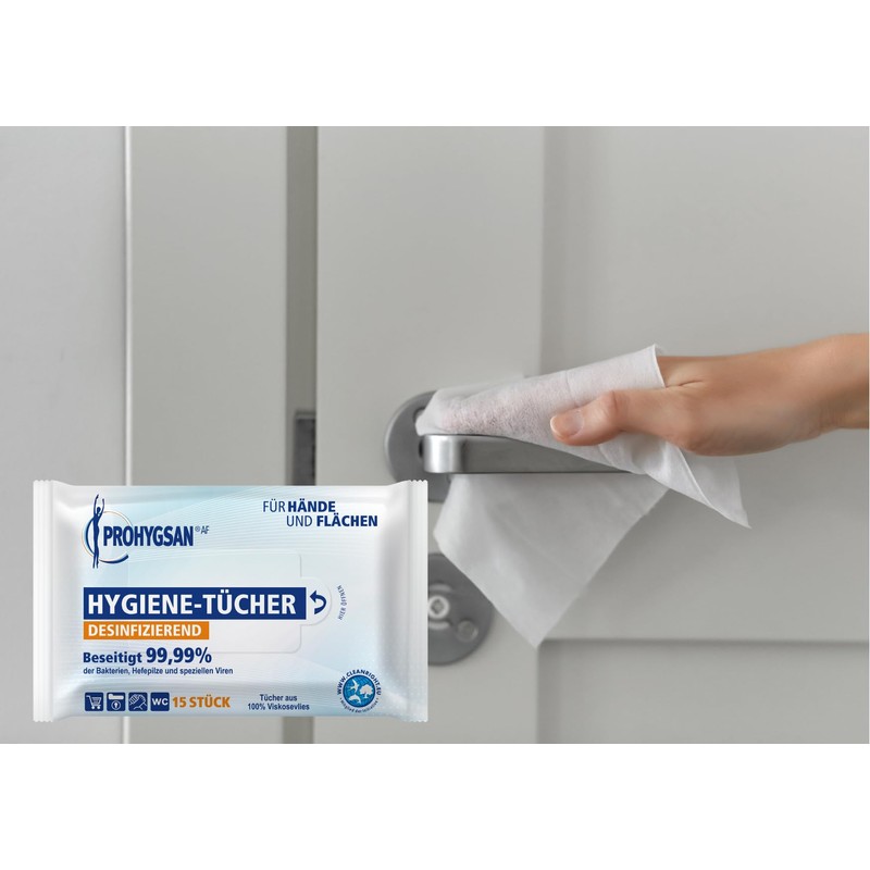Sanitizing Wipes for Hands and Surfaces - Pack of 15