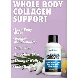 HEALTH DIRECT – Medical-Grade Liquid Collagen Shots – AminoSculpt Sugar-Free – Piña Colada – 12 Servings, (12pk, 2oz Shots) – Good for Joints, Bones, & Sleep – Better Hair, Skin & Nails