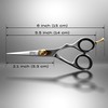BRV MEN Professional Mustache & Beard Trimming Scissors - 5.5"
