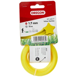 Oregon 69-440-Y Yellow Star Strimmer Line/Wire for Grass Trimmers and Brushcutters, 1.7 mm x 15 m