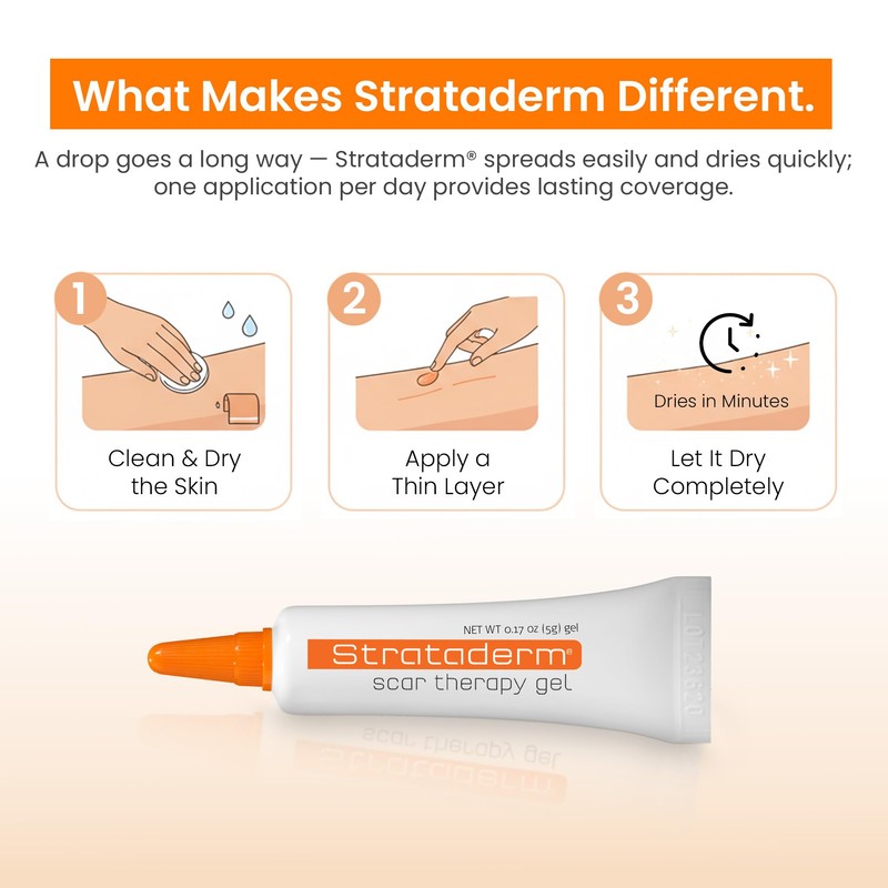 Strataderm Professional Scar Therapy Gel | Old and New Scars
