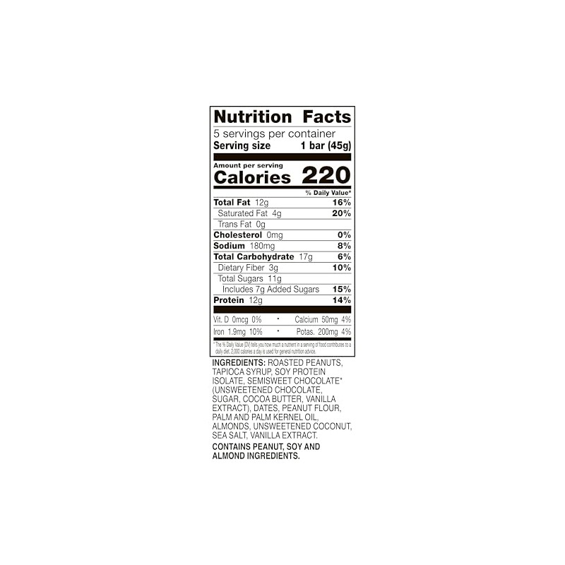 Larabar Peanut Butter Chocolate Protein Bars, 12g Protein, Gluten Free,