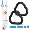 Kisangel Gymnastics Rings with Adjustable Straps Sturdy Indoor Pull Up