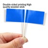 Mflagperft Blank Toothpick Flags Labeling Marking Flag Small Mini Stick