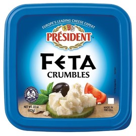 President Feta Crumbles, 22 oz.