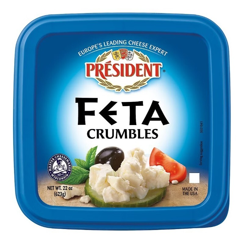 President Feta Crumbles, 22 oz.
