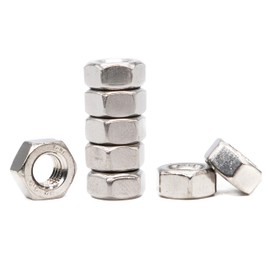 binifiMux 30pcs Metric M8 x 1.25mm Hex Nuts 304 Stainless Steel Silver Tone