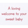 Papyrus New Baby Card (Sweet Baby)