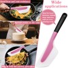 Bigwinyep Omelette Spatula, Silicone Spatula Flip and Fold Omelette Turner