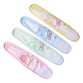 Totority 4pcs Cartoon Baby Belly Band for Newborn Adjustable Cotton Navel Protection Belt Infant Umbilical Support for Tummy Care Random Color
