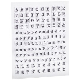 Artemio Clear Stamps Alphabet III, Transparent,
