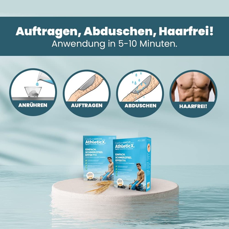 500g Capillum Amove Natural Ganzkörper Hair Removal Without Pain – Derma Test