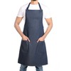 DOVORTEX Denim Apron 100% Cotton with 3 Pockets |Chef Apron