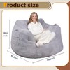 WLIVE 43'' Giant Bean Bag Chair, Bean Bag Sofa with