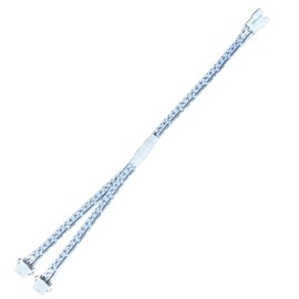 Litever 2 Way Power Splitter, Y shape. 1 Female to 2 Male connectors, 22 awg Flat White Cables, for Litever LL-029 RGB + White Under Cabinet LED Lighting Kit