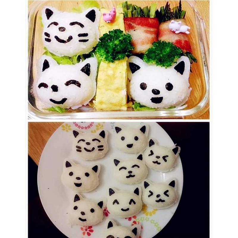 Rice Ball Mold Set Cat Lovely Rice Ball Mold DIY