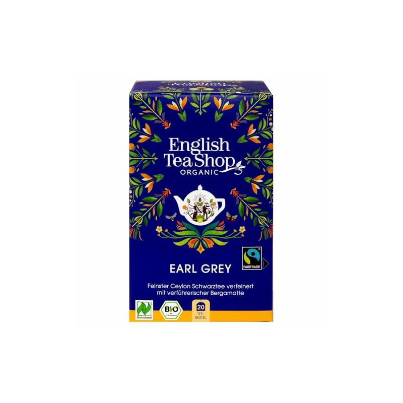 English Tea Shop Earl Grey Fairtrade & Organic 20 Sachet