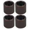 4 Pcs Electric Bass Knob Dome Metal High End Shell