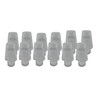 HALOTEC Pack of 12 cable glands, transparent colour, cable attachment