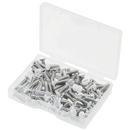 Wall Plate Screws, 100 pcs White Outlet Screws 1/2" Long 6-32 Thread Light Electrical Cover Panel Switch Plate Screws