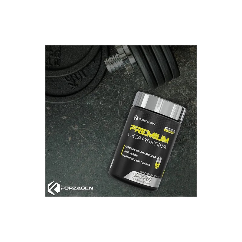 Forzagen Premium L-carnitina 60 Caps | Complejo Termogénico Sin sabor