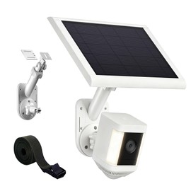 2-in-1 Wall and Pole Mount for Ring Cameras | Compatible with Ring Spotlight Cam Pro/Plus, Stick Up Cam & Solar Panels | Universal 1/4 Inch Screw for Arlo, Eufy, Wyze and More Cameras & Solar Chargers