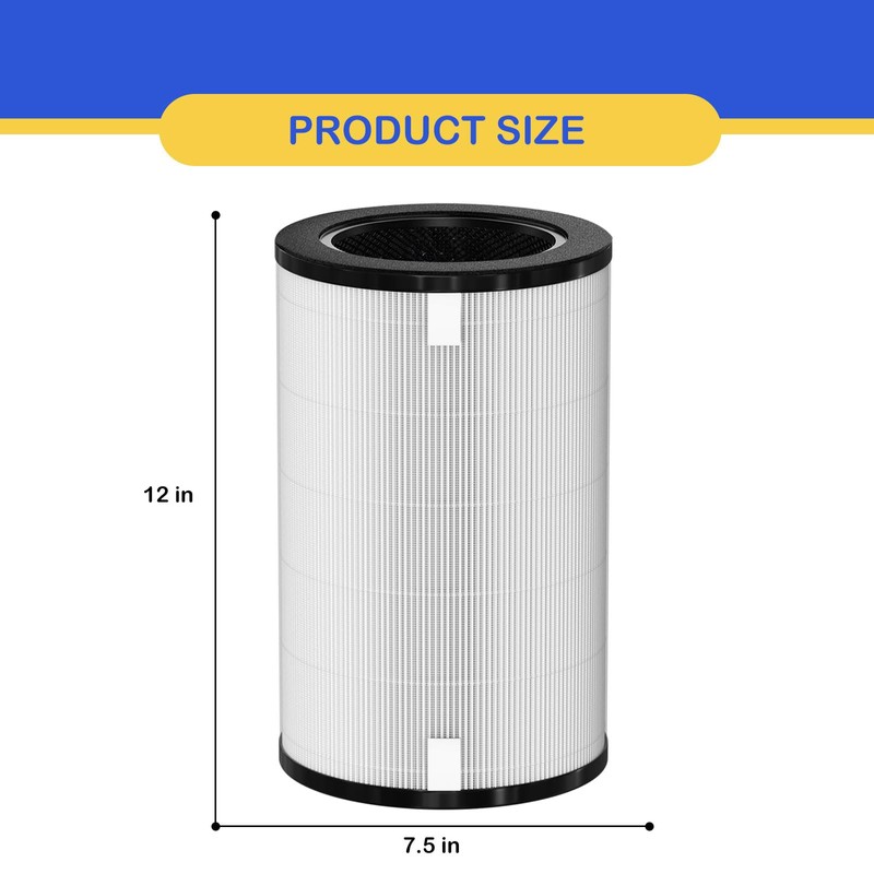 AP-T40FL True HEPA Replacement Filter Compatible with 1461901 Homedics Total