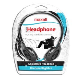 Maxell 190319 Stereo Headphone, Black (Packaging May Vary)