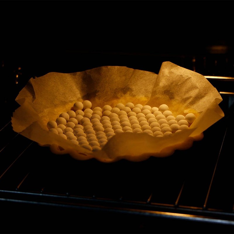 webake Ceramic Baking Beans Pie Weights 720g with Drawstring Bag