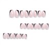 Square Press on Nails Medium Length Fake Nails Glitter Acrylic
