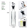 YEBODA 8oz Clear Glass Olive Oil Dispenser Bottles, and Vinegar