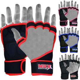 Workout Gloves for Men and Women Ventilated Weight Lifting Gloves with Wrist Wraps sticky Palm Protection with Extra Grip Gym Gloves for Exercise Pull Ups, Cross Training | Red XXL