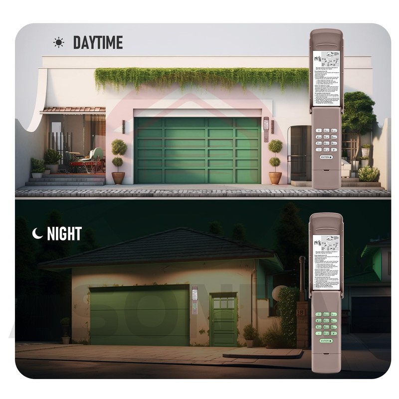 878Max Universal LiftMaster Garage Door Opener Keypad【12 Year Warranty】