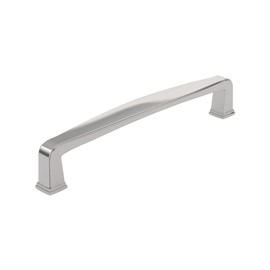 Richelieu Hardware BP810128195 Charlemagne Collection 5 1/16-inch (128 mm) Center-to-Center Brushed Nickel Transitional Cabinet and Drawer Pull Handle for Kitchen, Bathroom, and Furniture