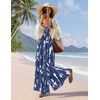 YESNO Casual Wide Leg Jumpsuits for Women Boho Floral Pleated