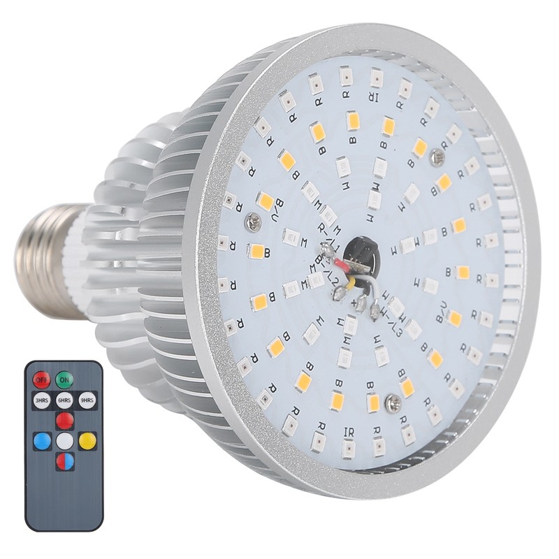 Indoor Garden 50W 64LED Remote Control Full Spectrum Plant Grow