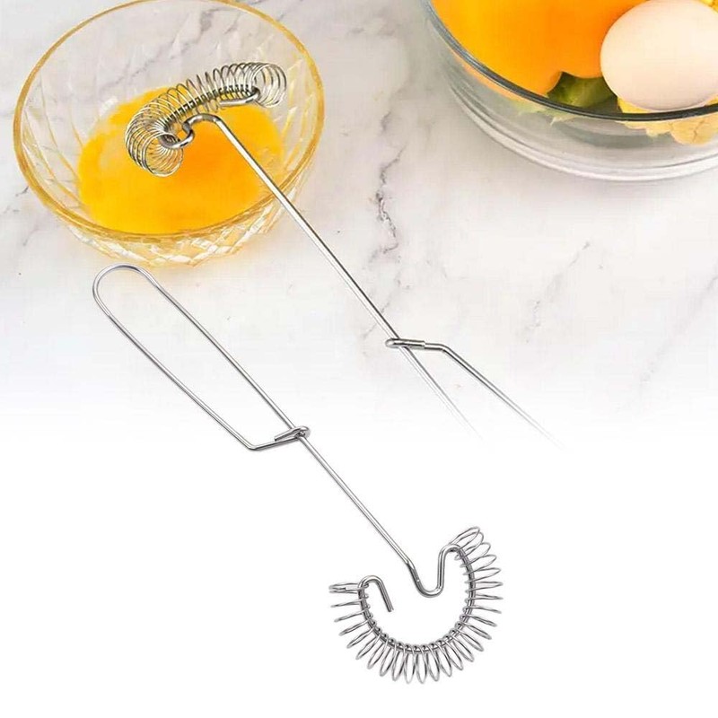 Pokinge 2pcs Stainless Steel Egg Yolk White Separator Yolk Egg