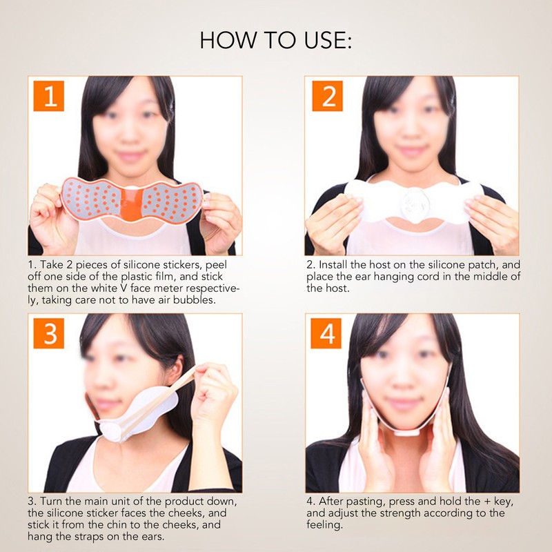 V Face Lifting Slimming Instrument EMS Radio Wave 10 Levels