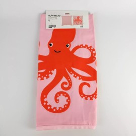 Ikea BLÅVINGAD Cushion Cover Octopus Pink Orange 20x20" New Blavingad Kids