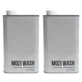Mozi Wash Laundry Detergent 2 Pack Bundle  -  World's Best Smelling - Ultra Concentrated and Plant Based Container Household Scented Cleaning:_Bundle and Save - 2 Free and Clear