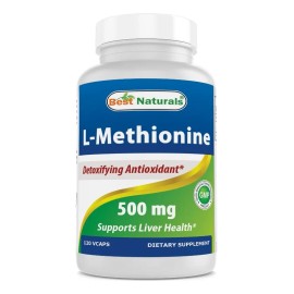 L-metionina 500mg Bienestar Celular (120 Capsulas) Americano Sabor Sin Sabor
